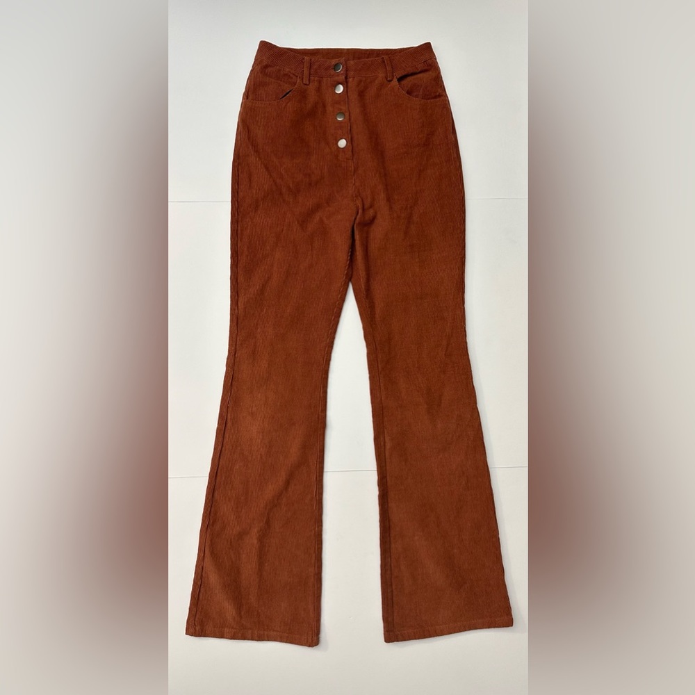 Emory park Rust Corduroy Jeans with a Button Up Fly Size S